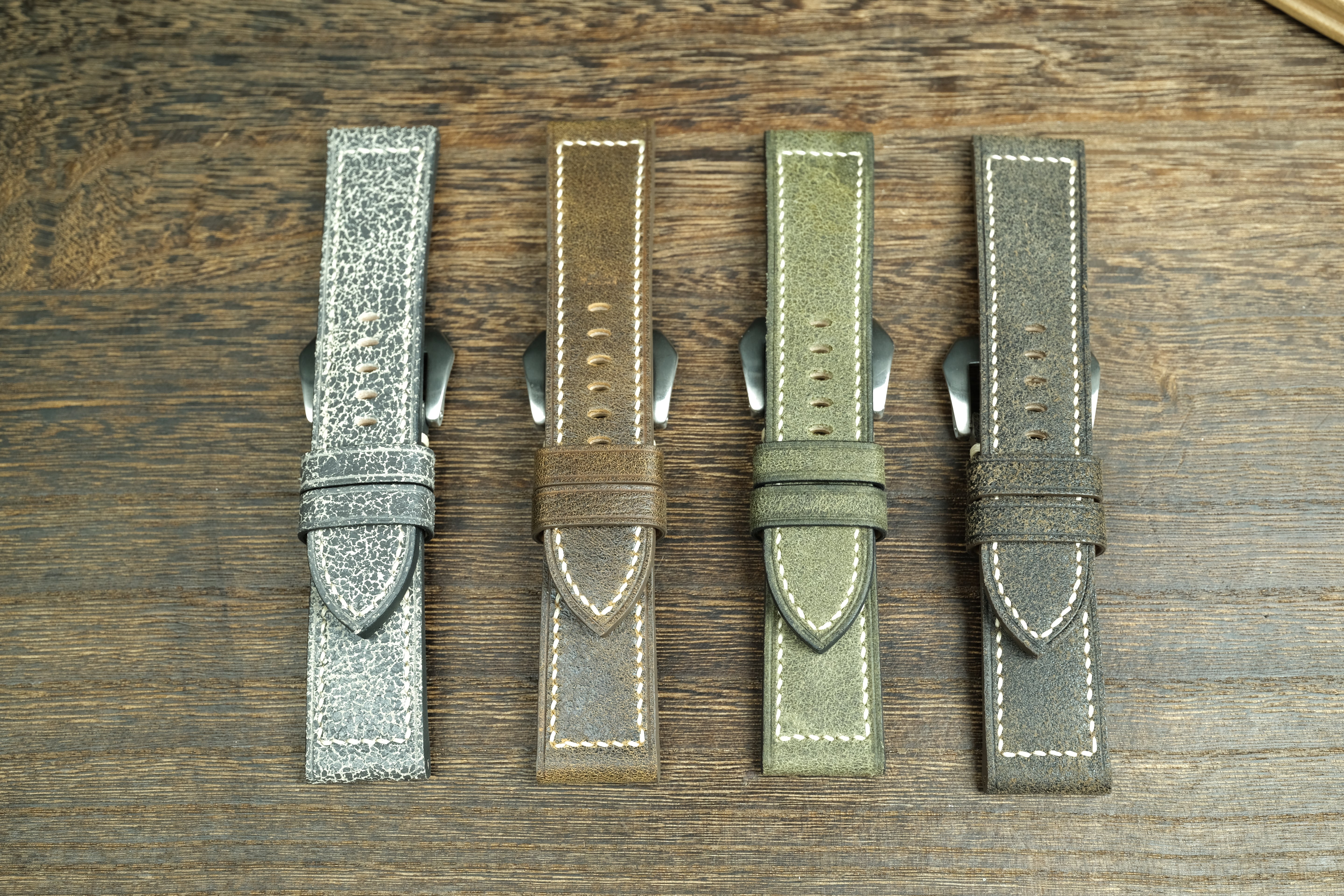 Handmade Vegtan Tan Leather Panerai Watch Strap