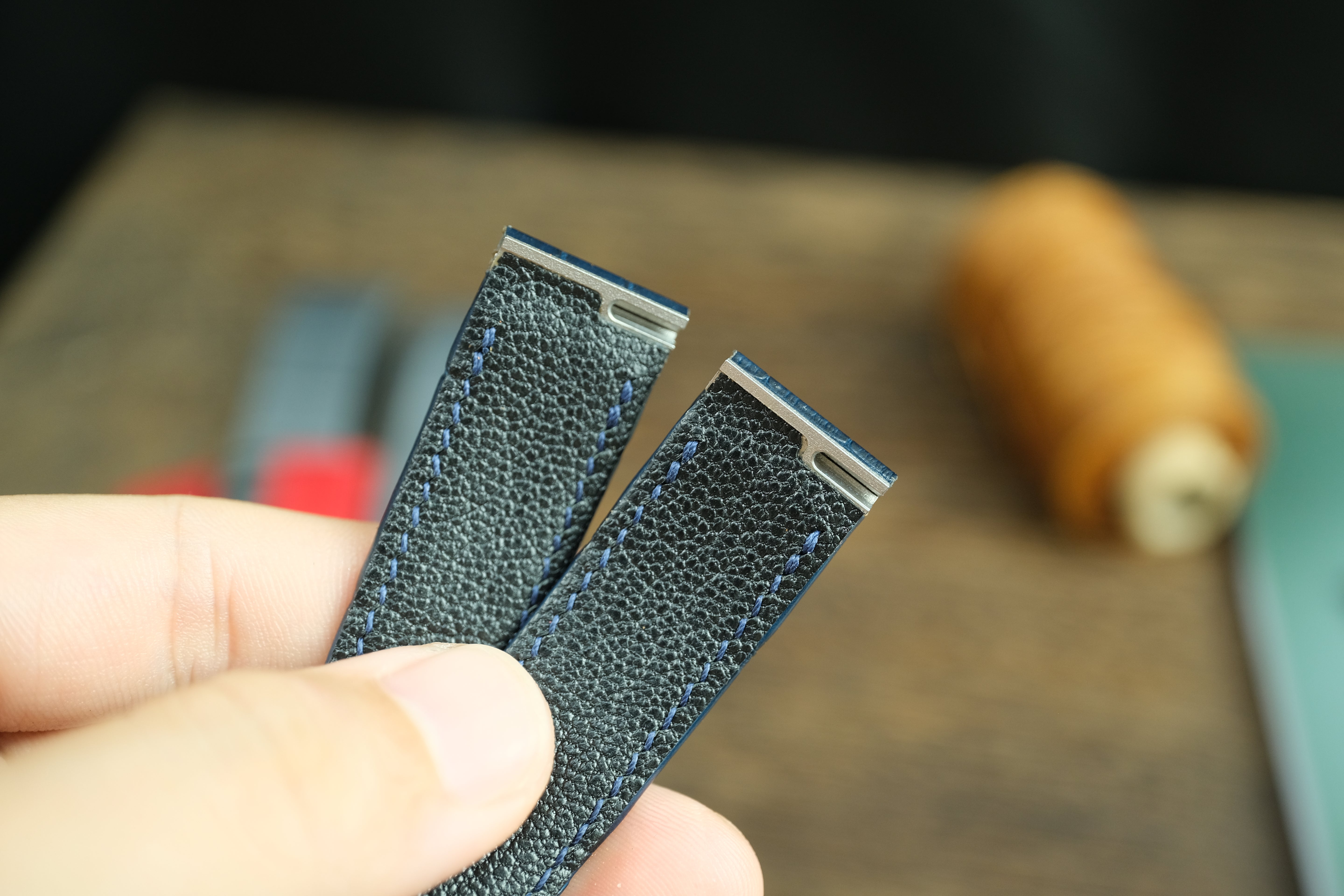 Genuine Alligator Leather Strap for Cartier Santos Dumont