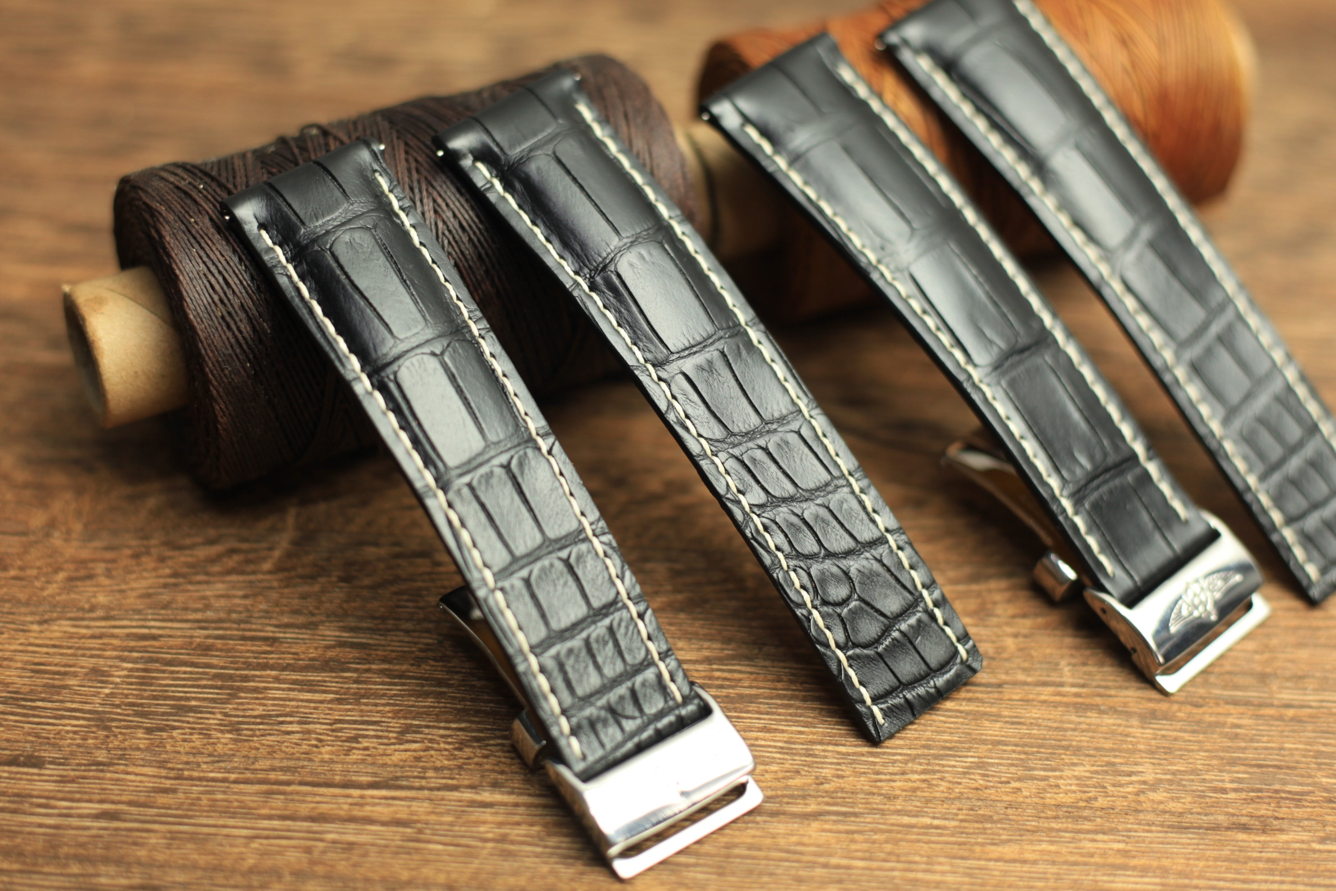 Luxury Handmade Alligator Breitling Strap