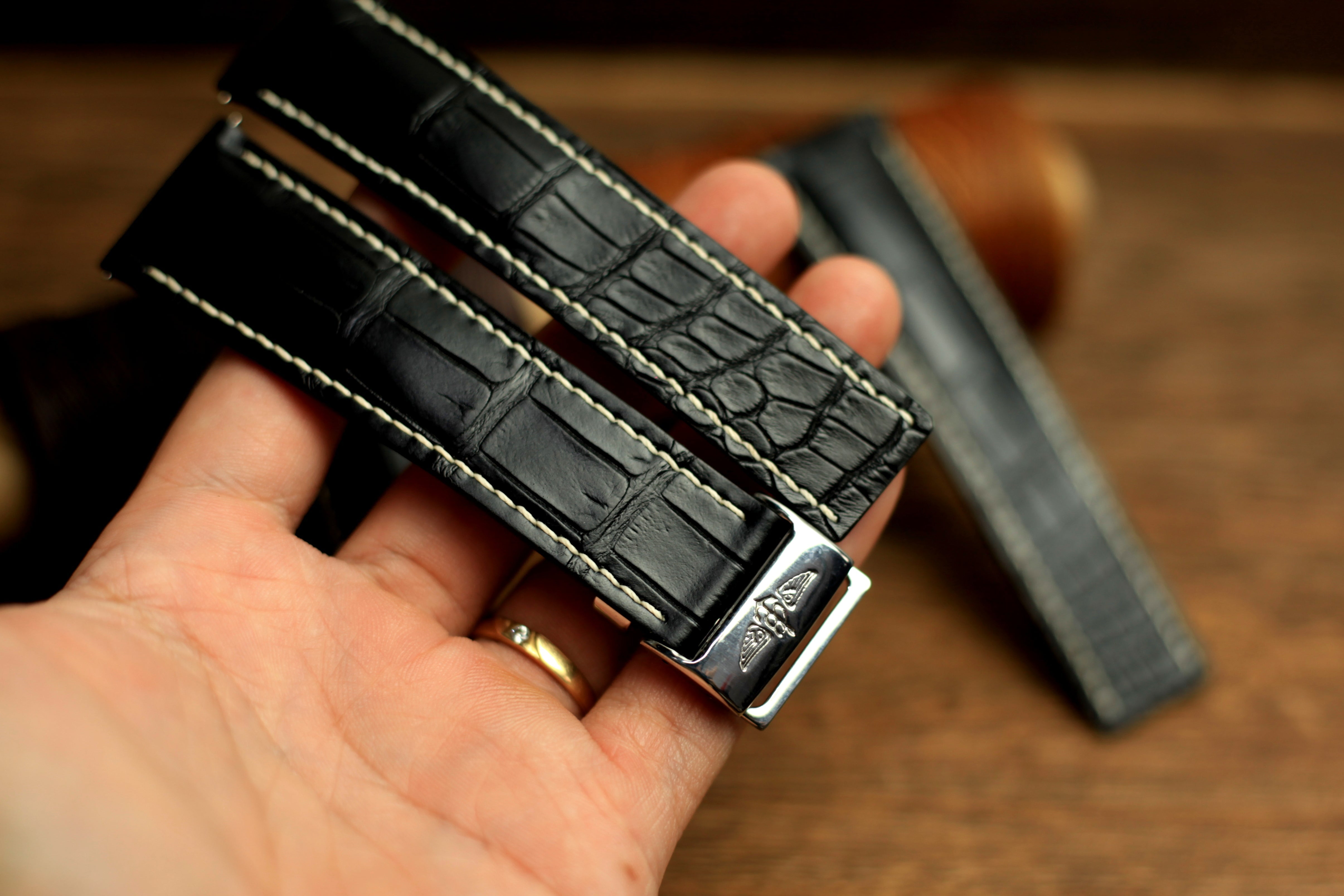 Luxury Handmade Alligator Breitling Strap