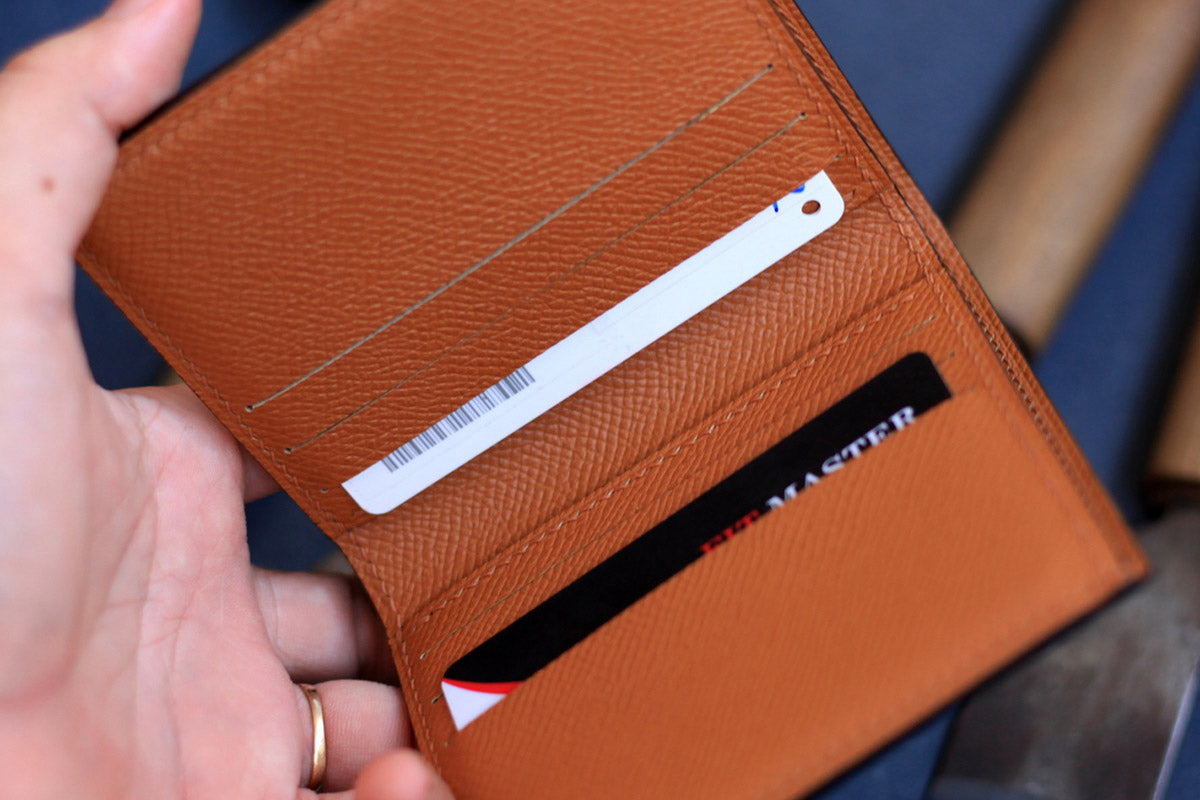 handmade leather wallet