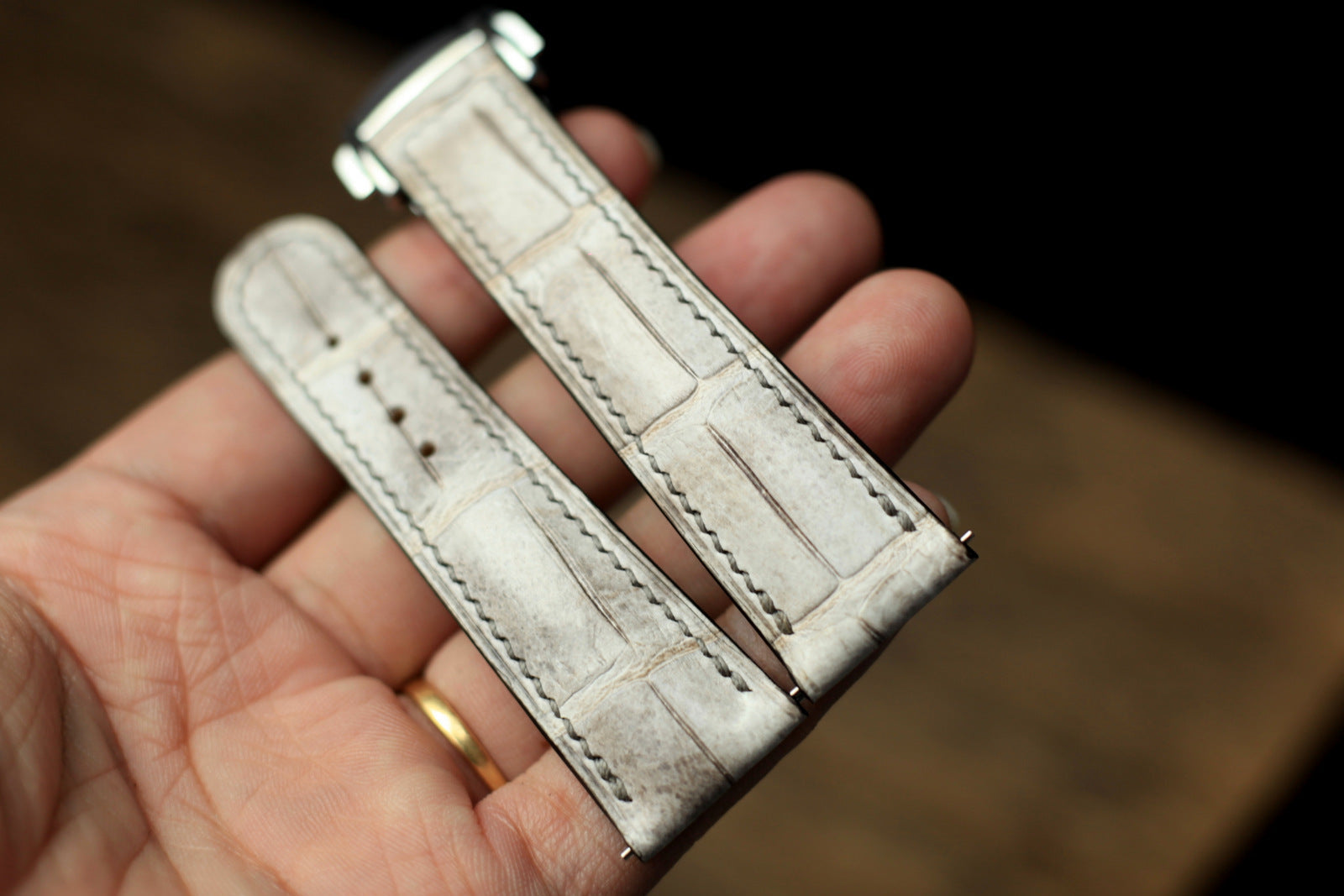 Handmade Himalayan Alligator Omega Watch Strap