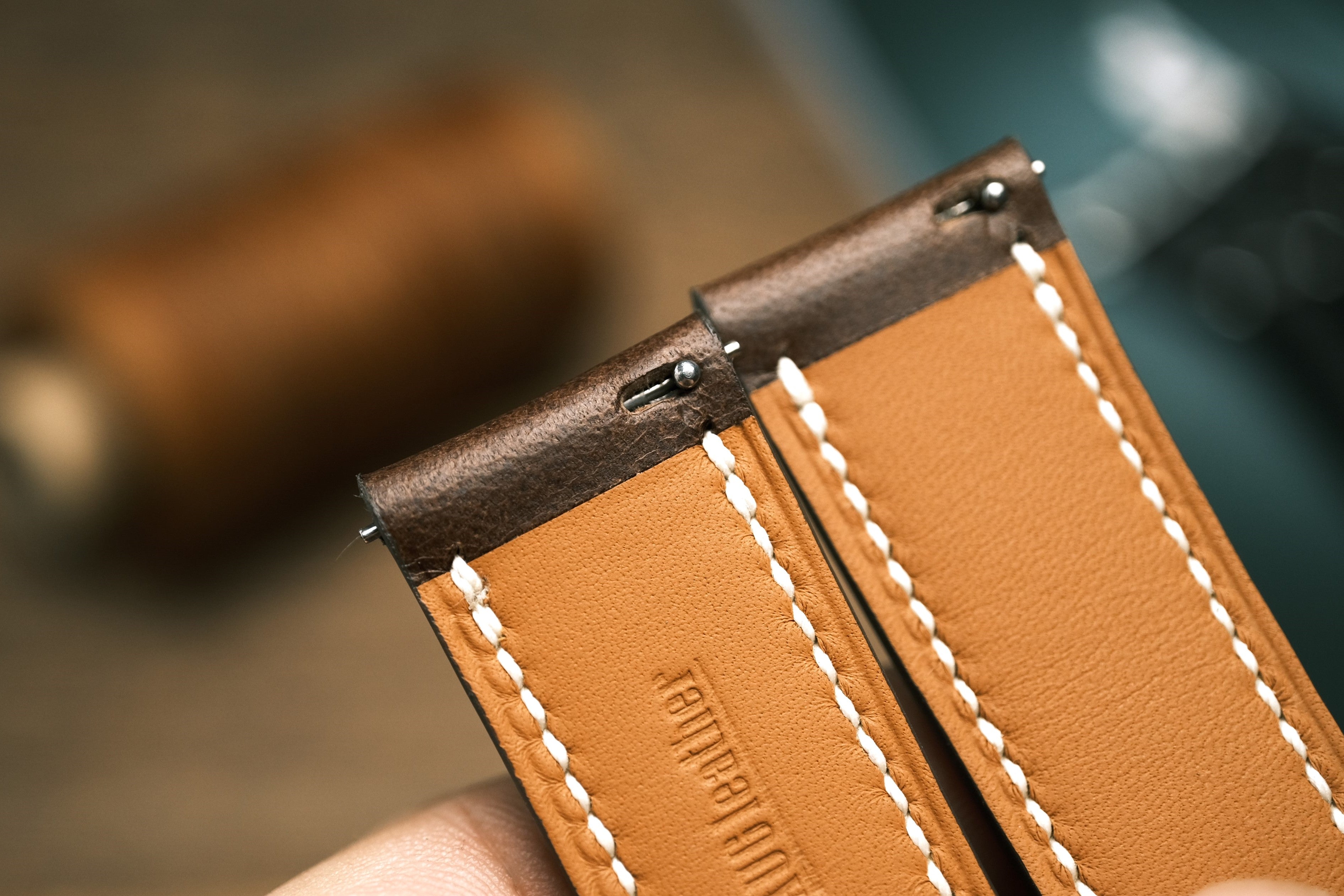 Leather Watch Strap, Dark Brown Buttero Leather Watch Band
