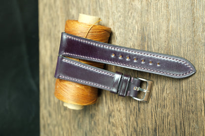Purple Shell Cordovan Quick Release Watch Strap