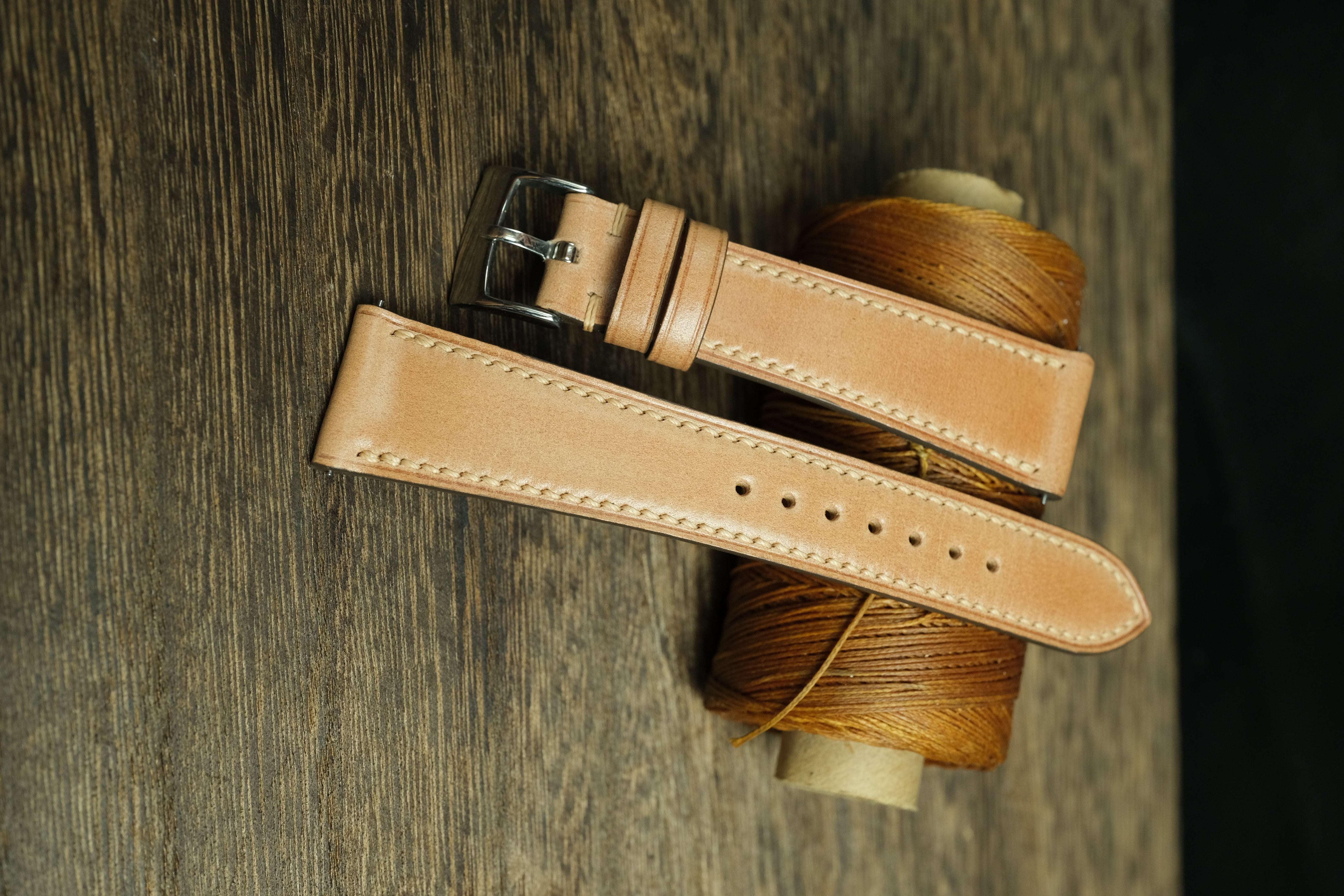 Natural Shell Cordovan Quick Release Watch Strap