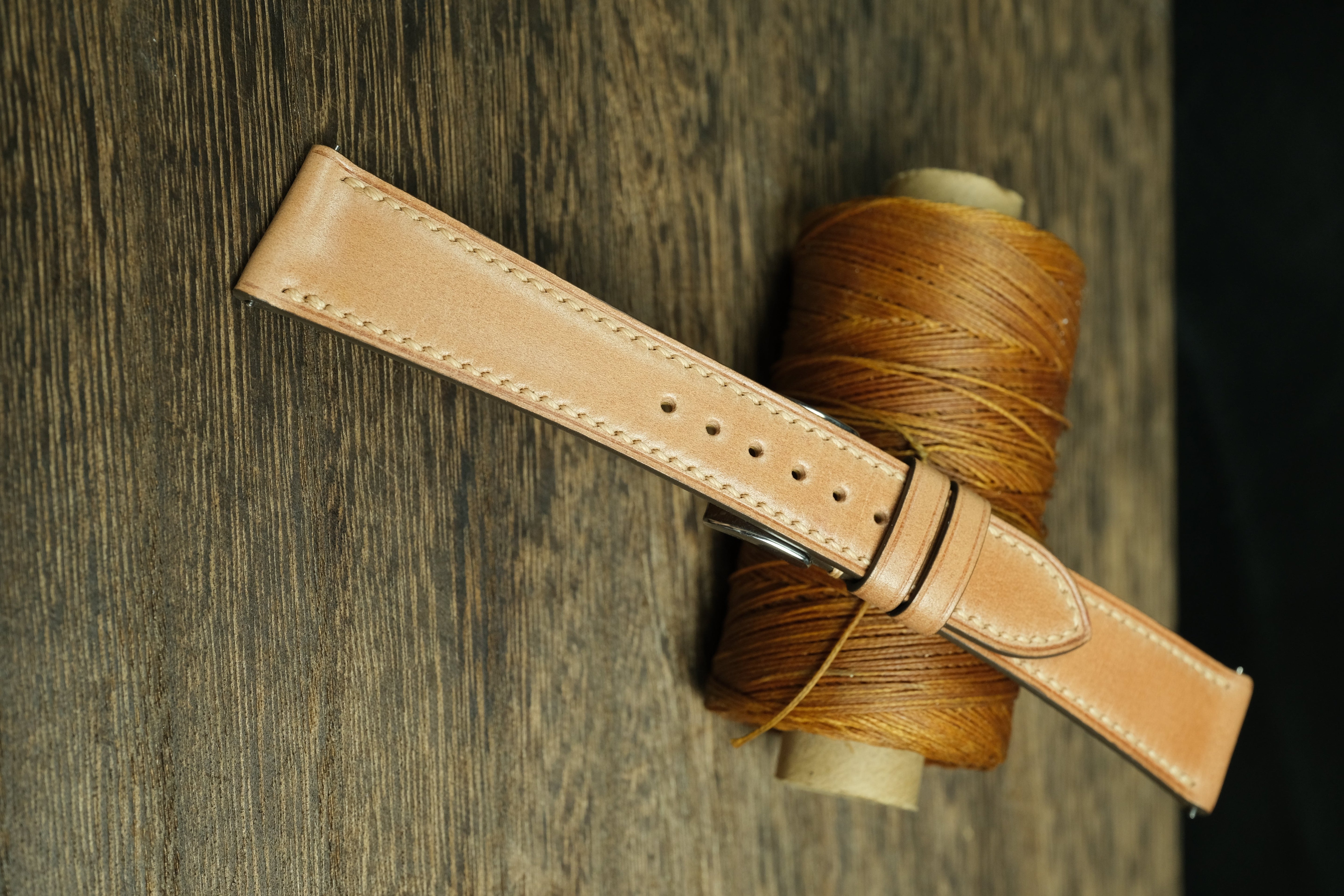 Natural Shell Cordovan Quick Release Watch Strap