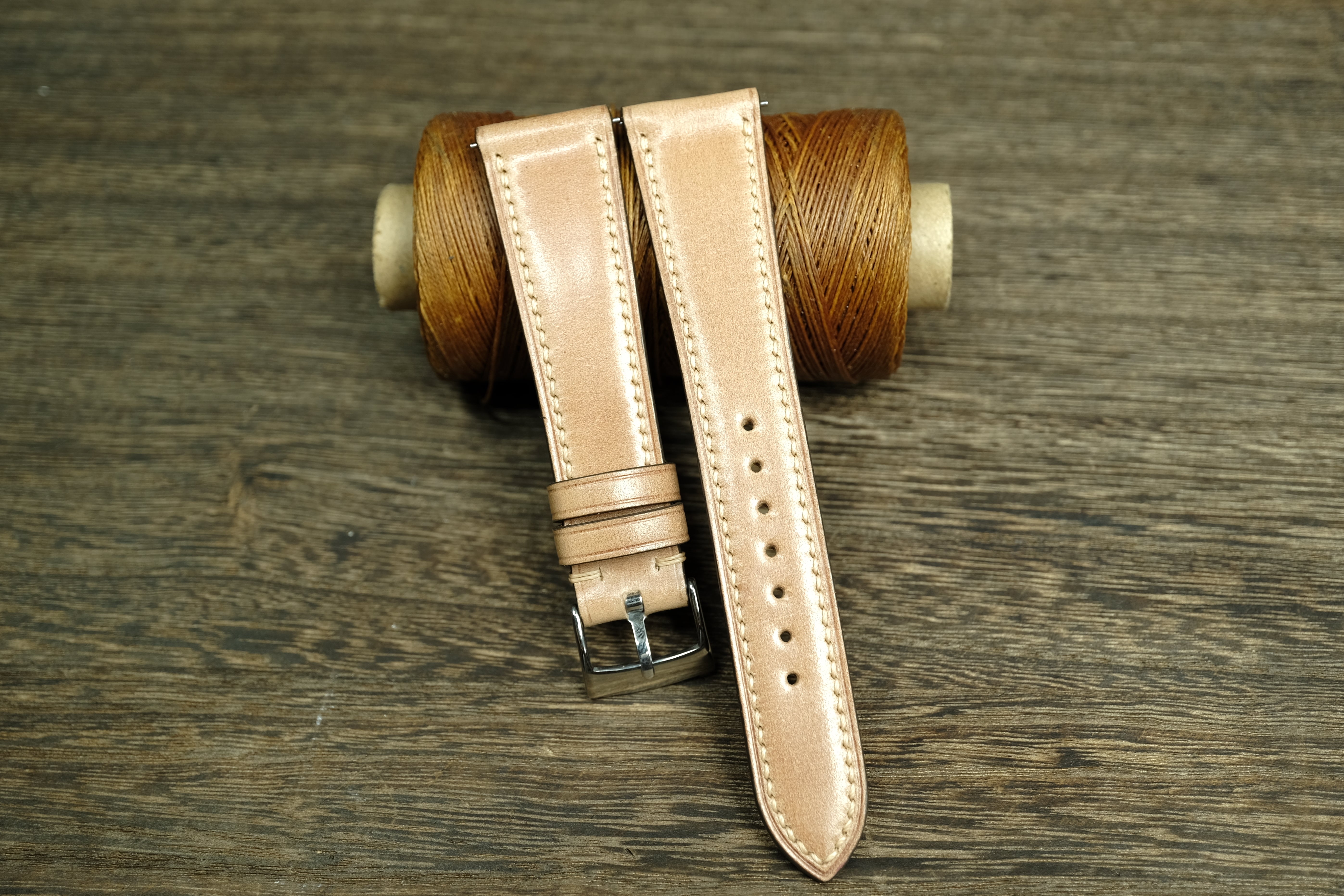 Natural Shell Cordovan Quick Release Watch Strap