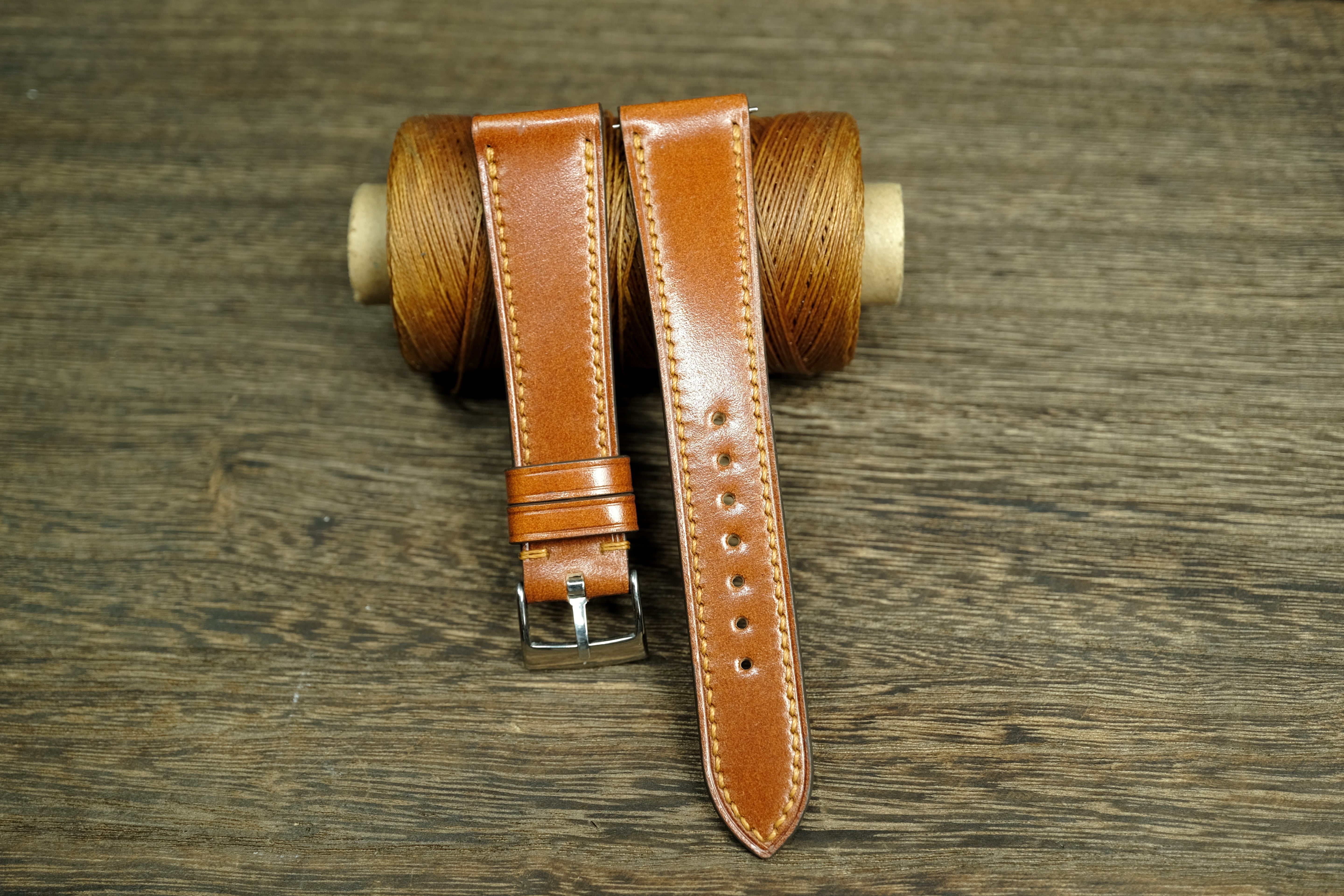 Whiskey Shell Cordovan Quick Release Watch Strap