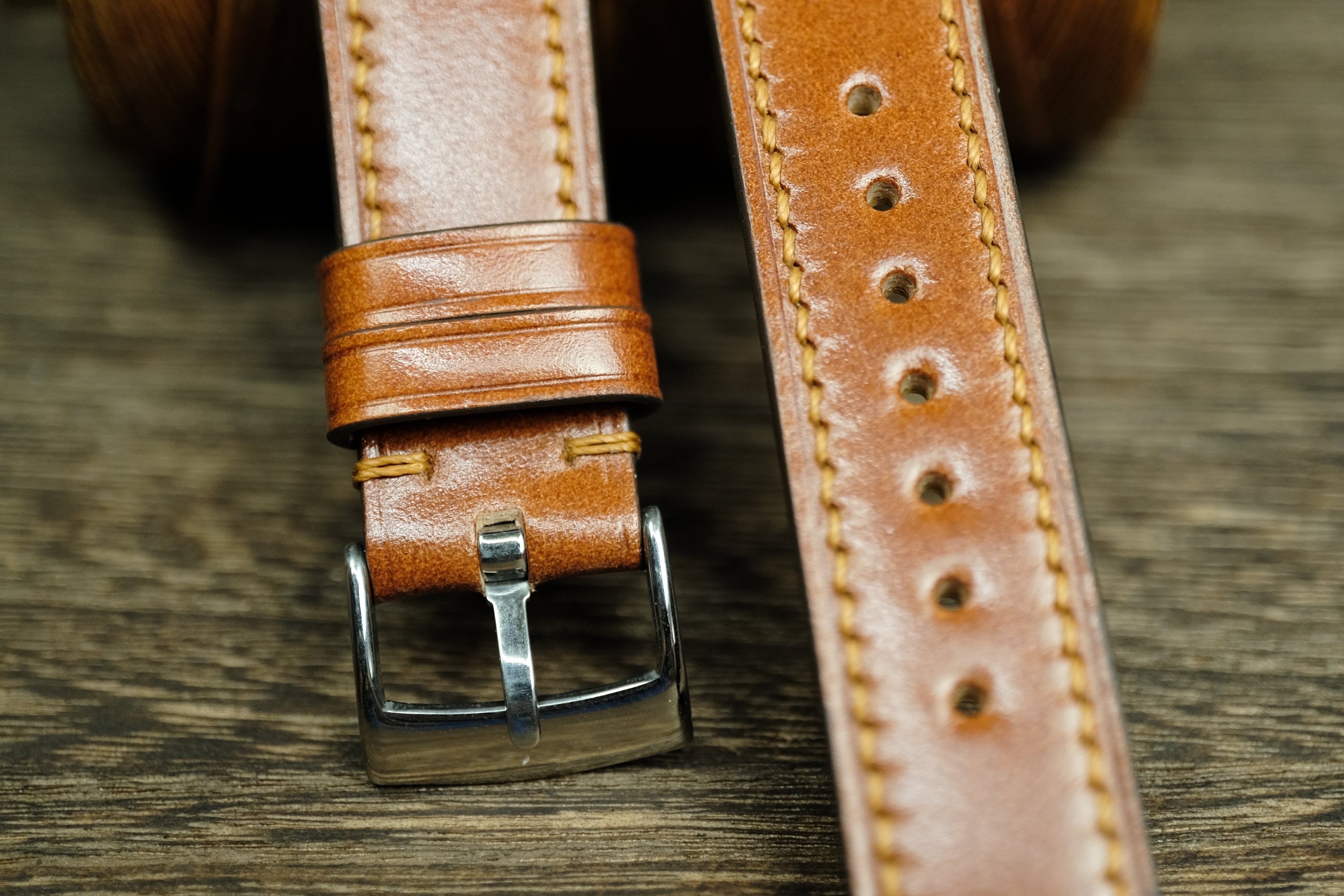Whiskey Shell Cordovan Quick Release Watch Strap