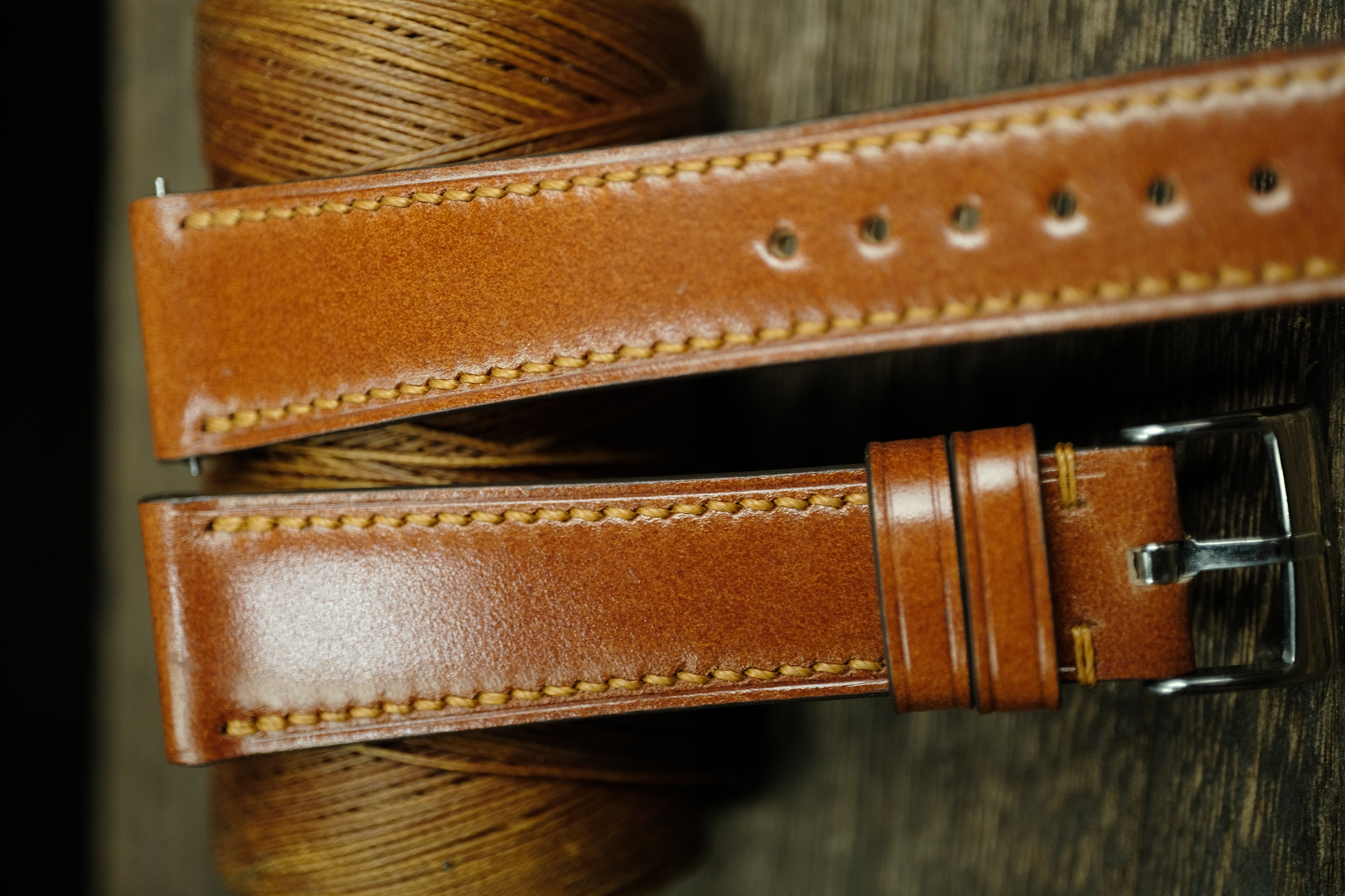 Whiskey Shell Cordovan Quick Release Watch Strap