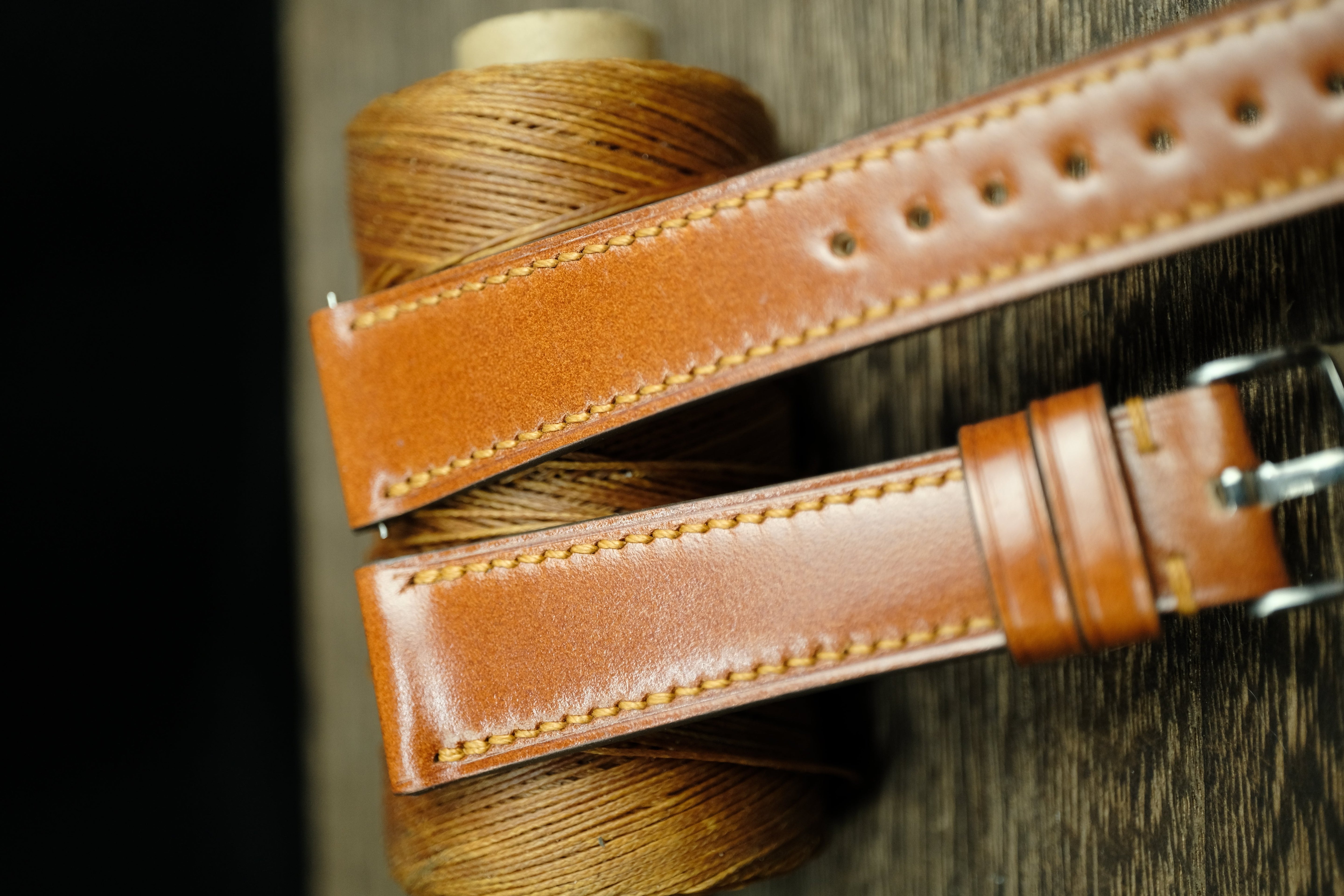 Whiskey Shell Cordovan Quick Release Watch Strap