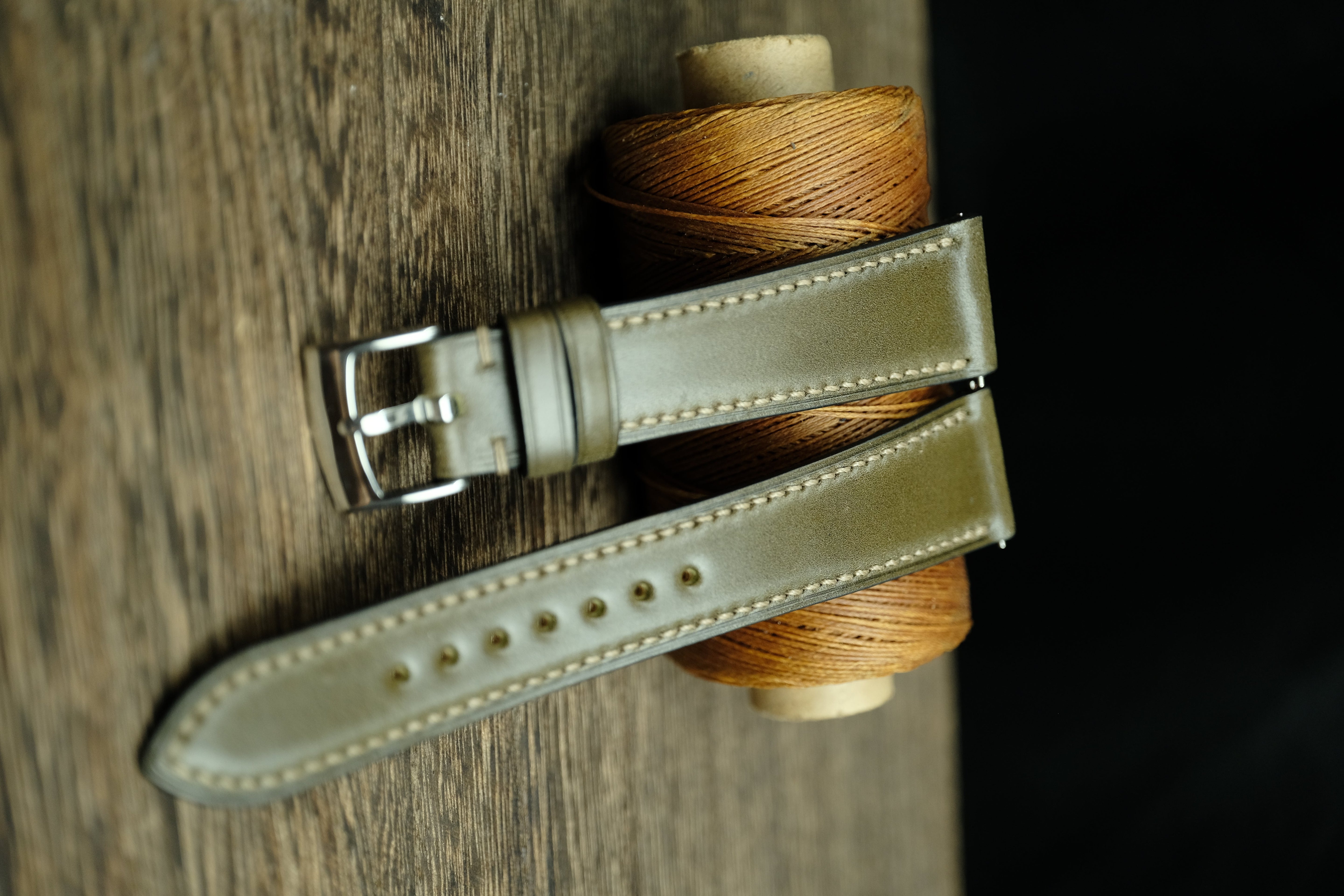 Olive Shell Cordovan Quick Release Watch Strap