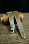 OLIVE SHELL CORDOVAN LEATHER WATCH STRAP, HANDMADE WATCH BAND, QUICK RELEASE SPRING BAR