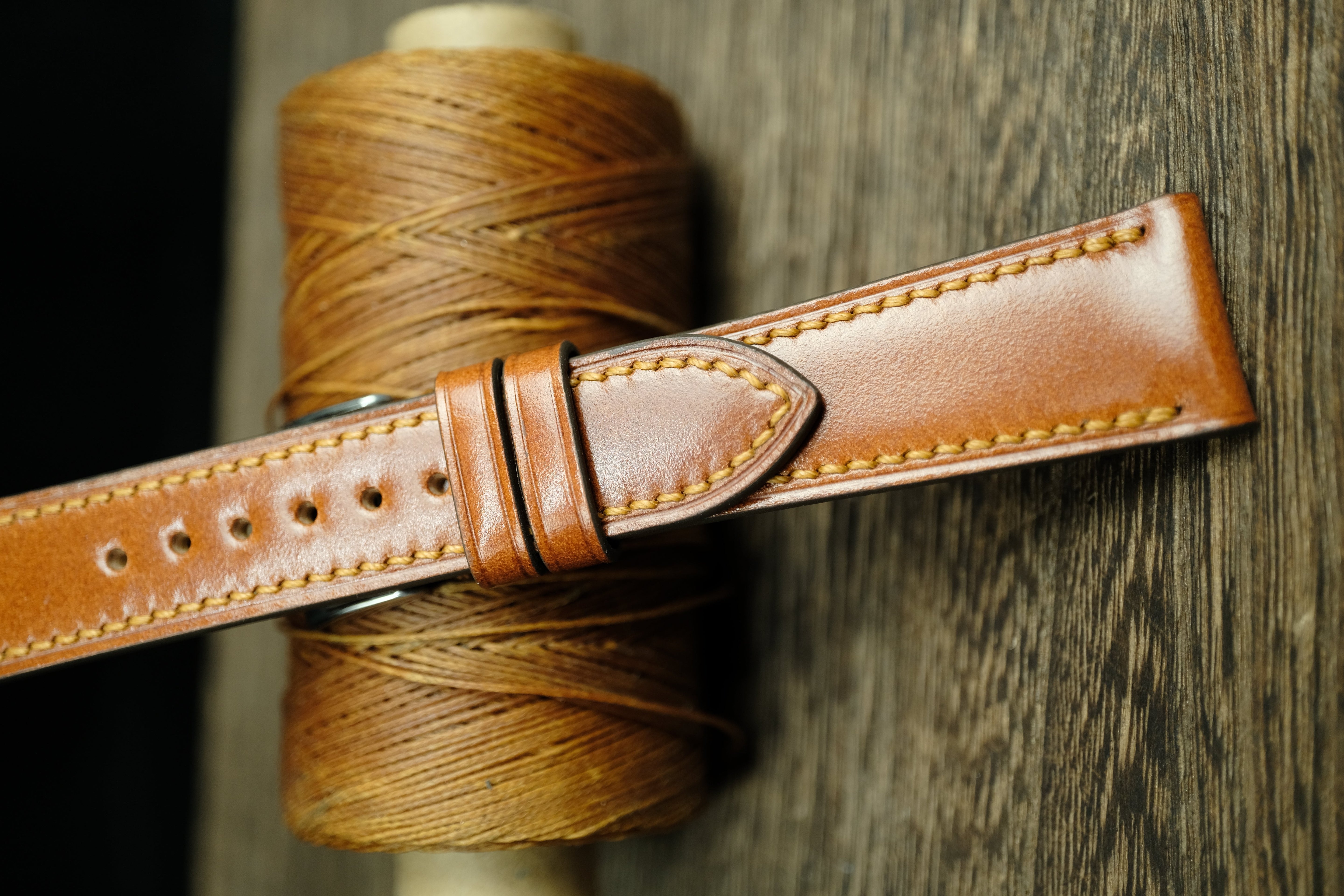 Whiskey Shell Cordovan Quick Release Watch Strap