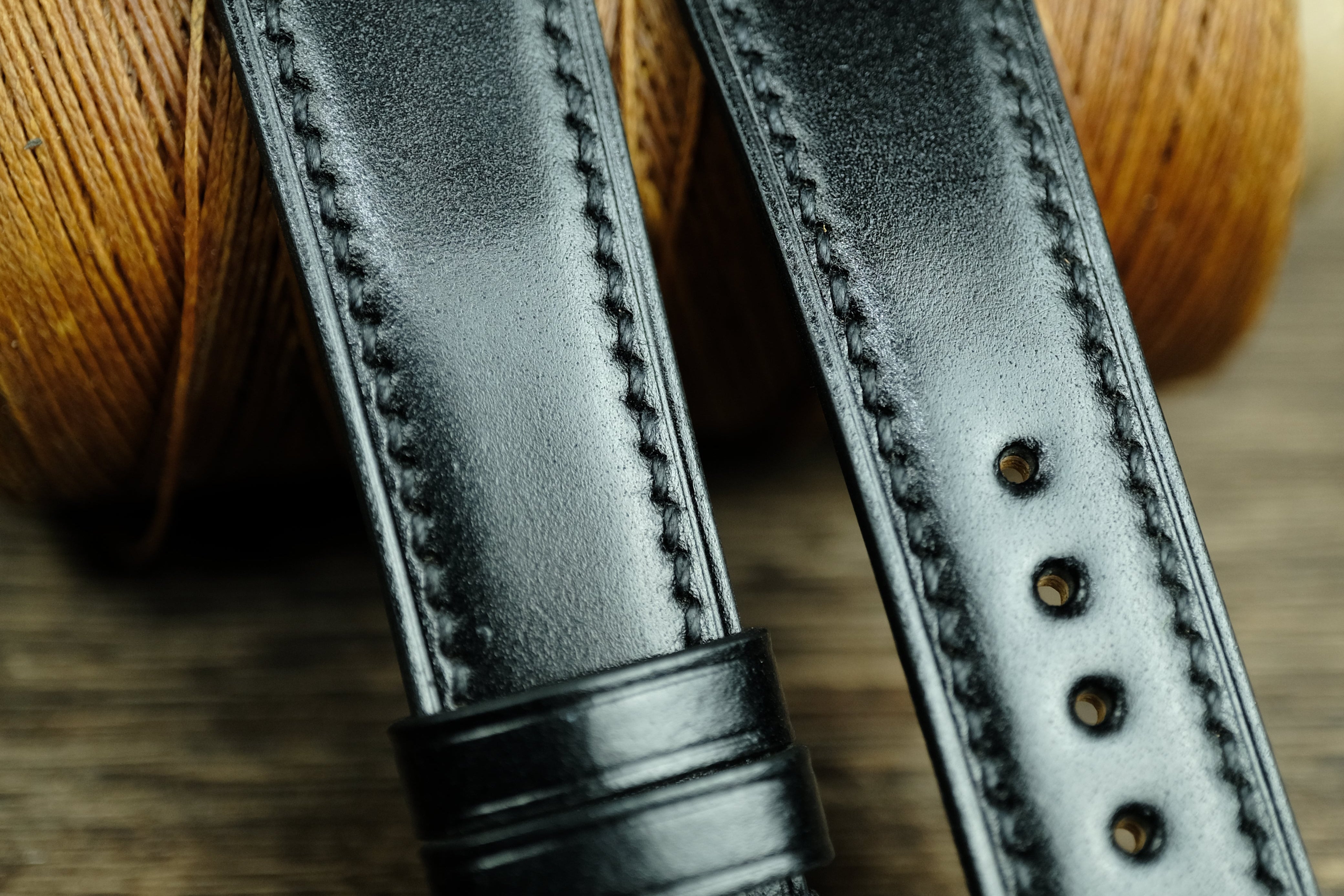 Black Shell Cordovan Quick Release Watch Strap