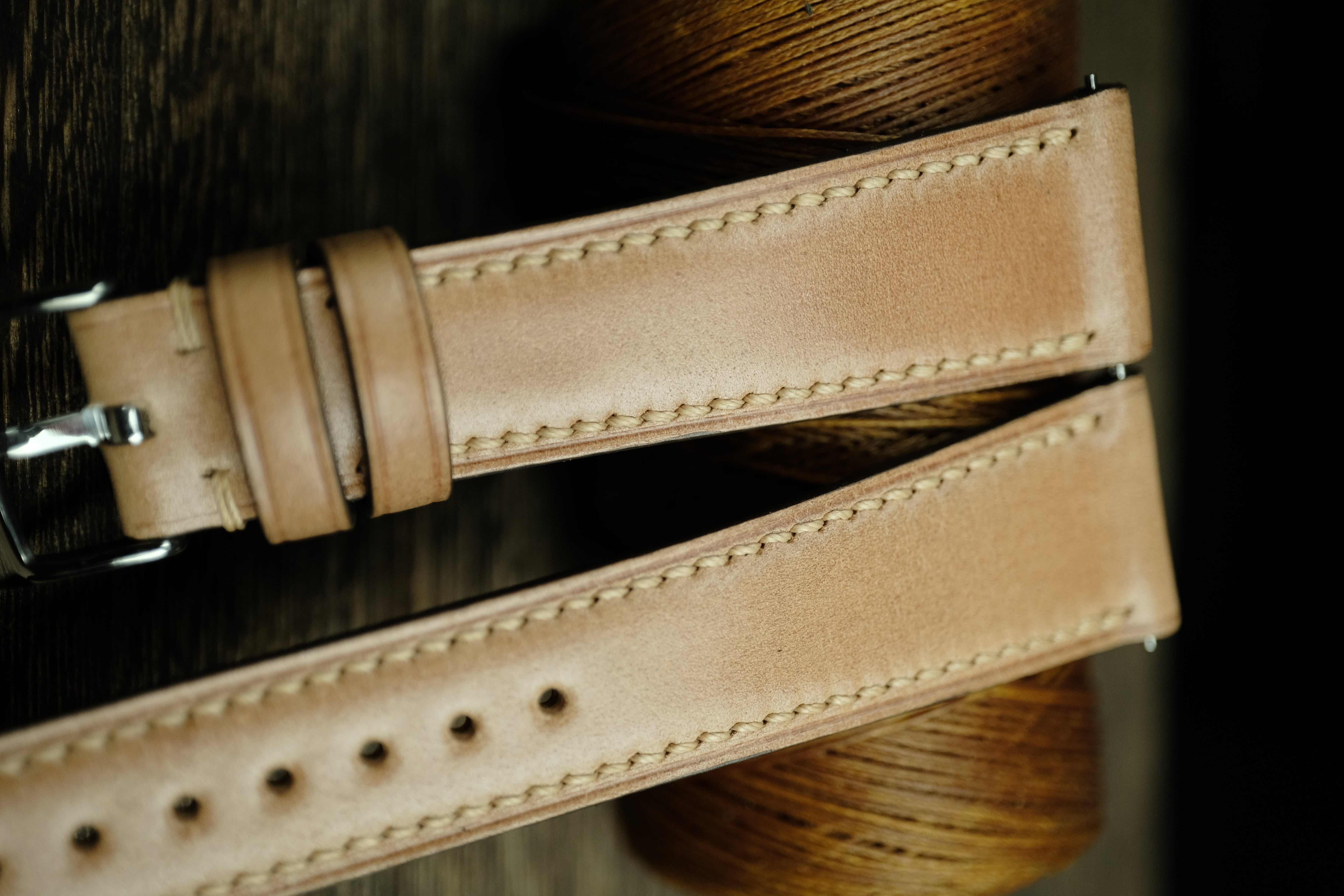 Natural Shell Cordovan Quick Release Watch Strap