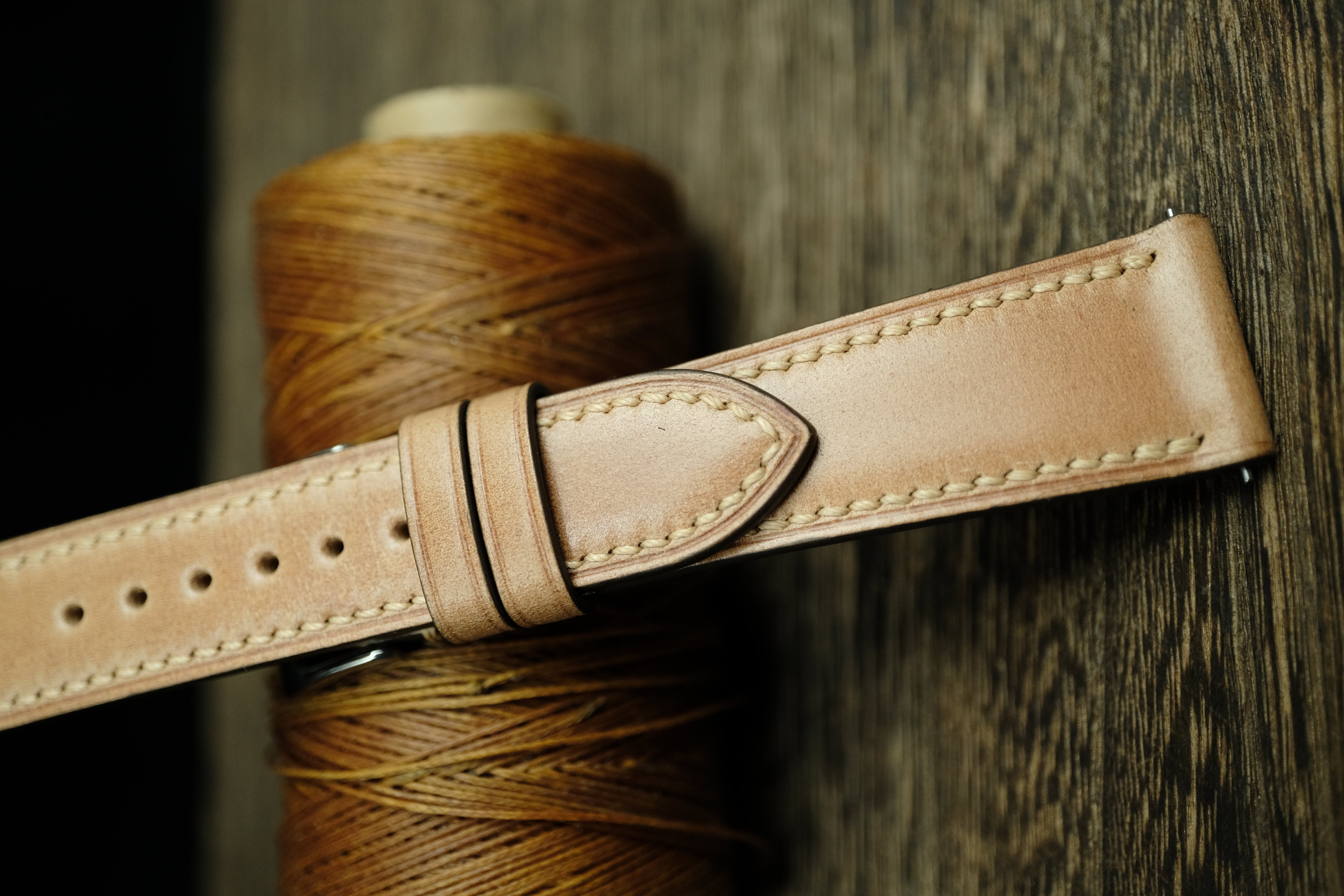 Natural Shell Cordovan Quick Release Watch Strap
