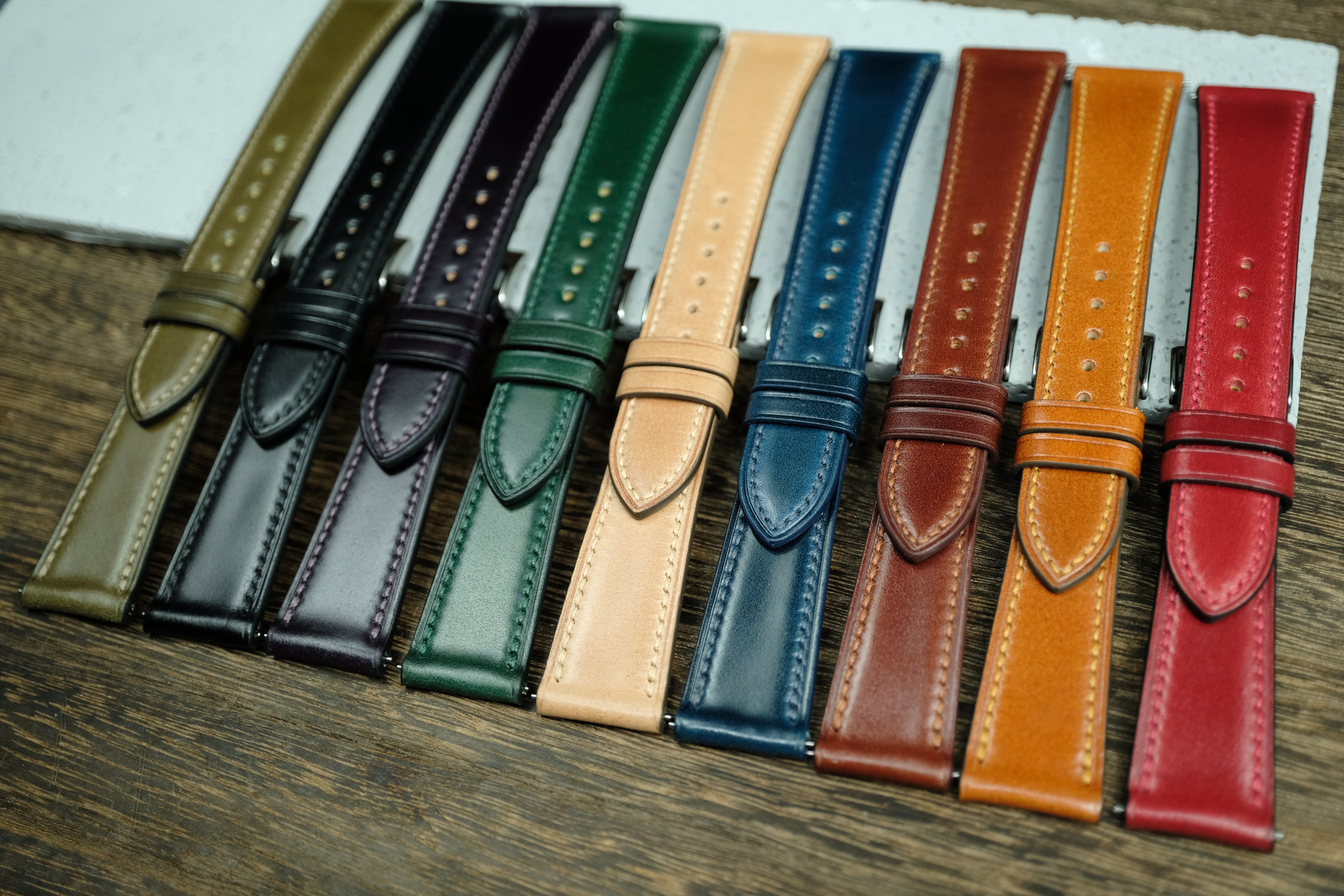 Natural Shell Cordovan Quick Release Watch Strap