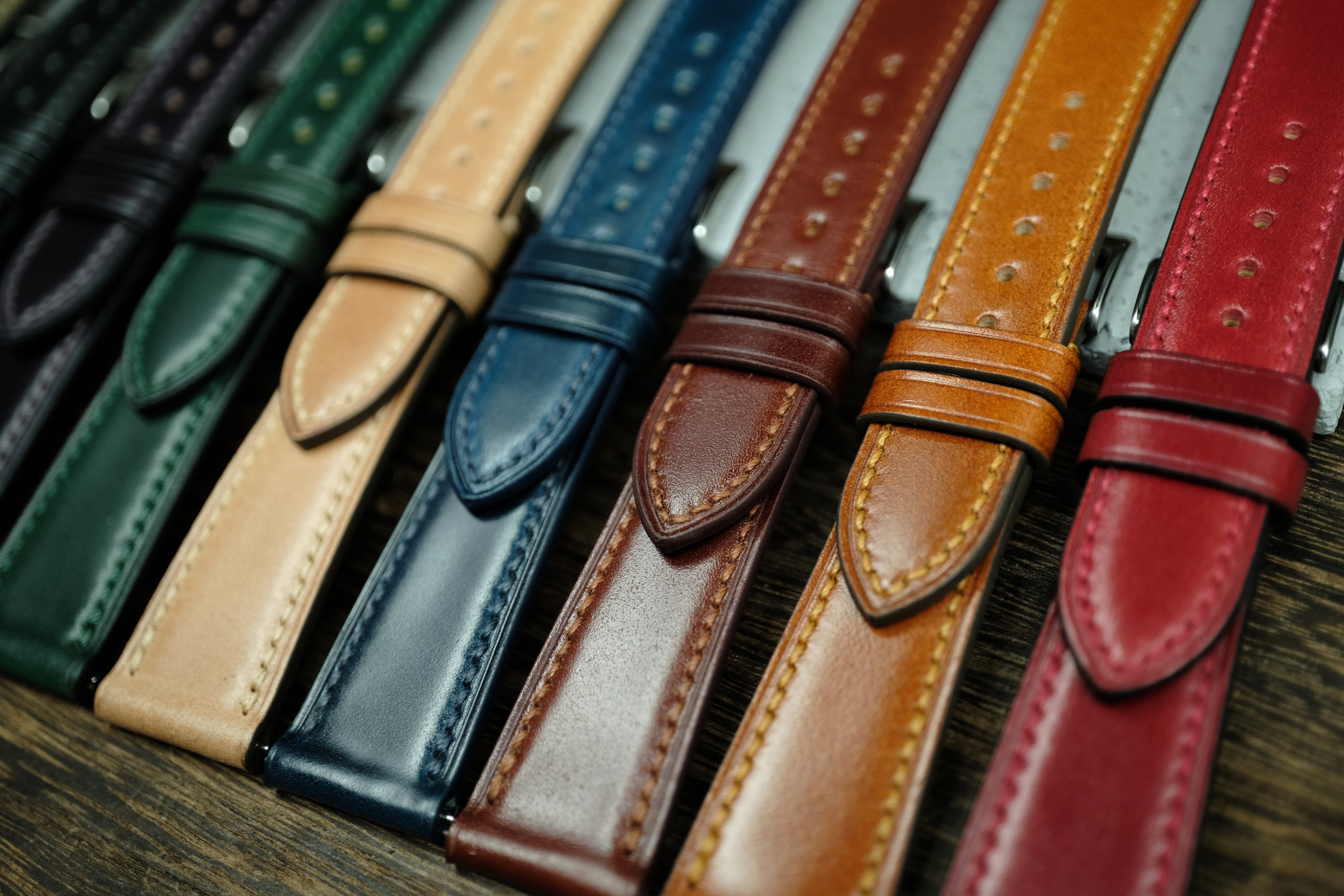 Natural Shell Cordovan Quick Release Watch Strap
