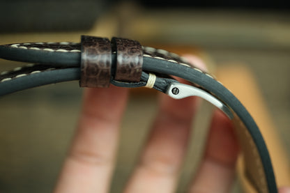 Dark Brown Snake Leather Panerai Watch Strap