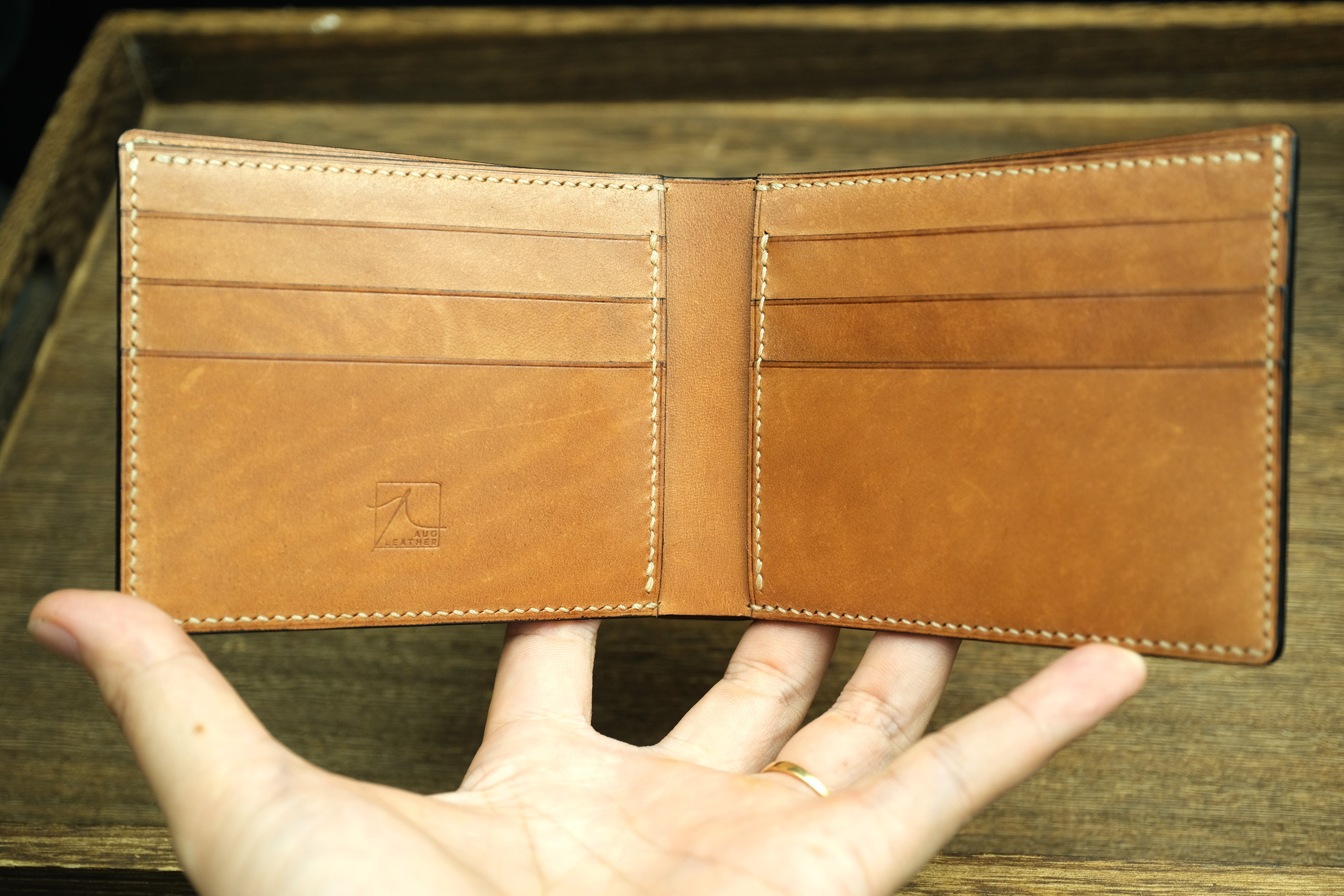 Men’s Bifold Wallet, Horween Shell Cordovan Leather
