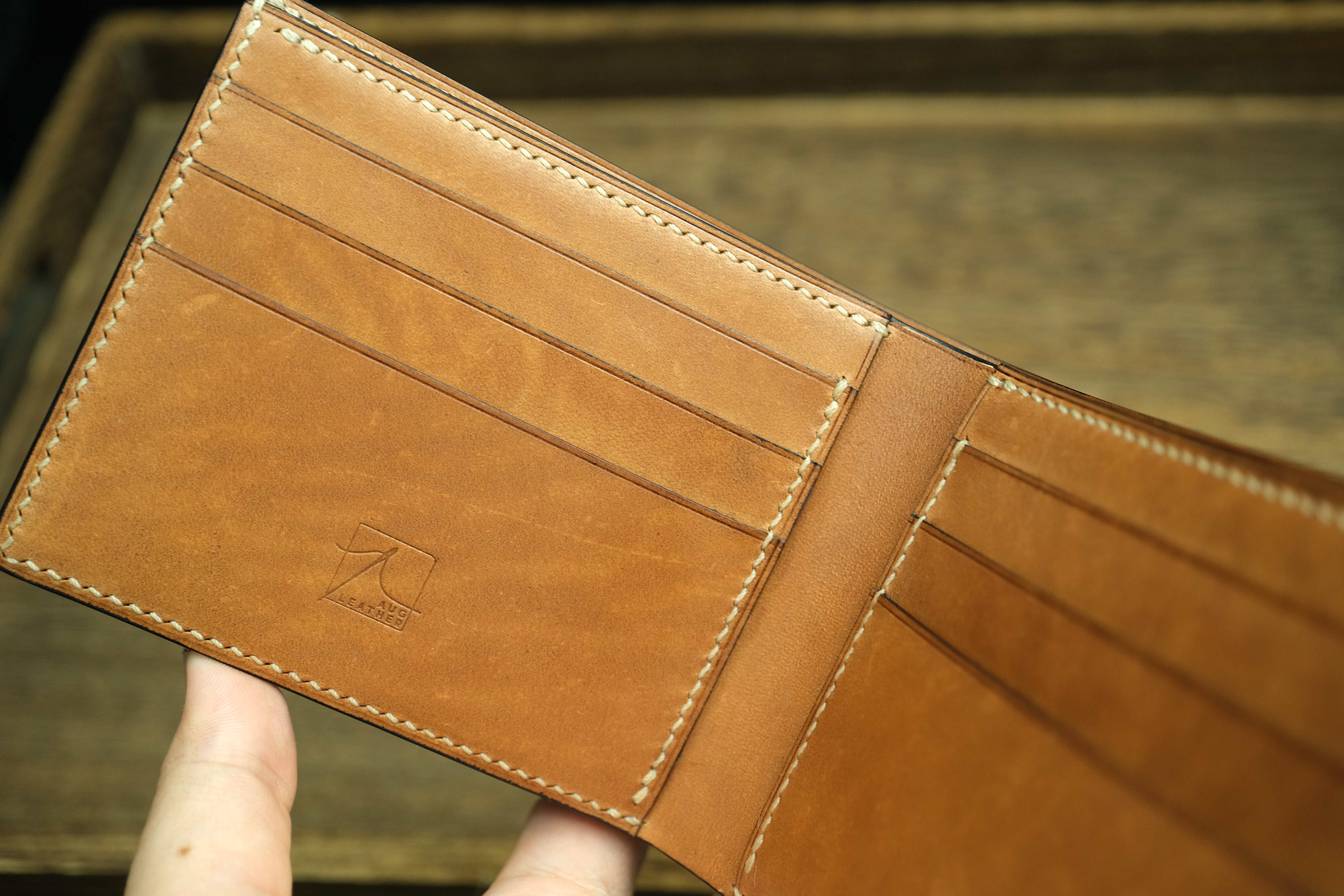 Men’s Bifold Wallet, Horween Shell Cordovan Leather