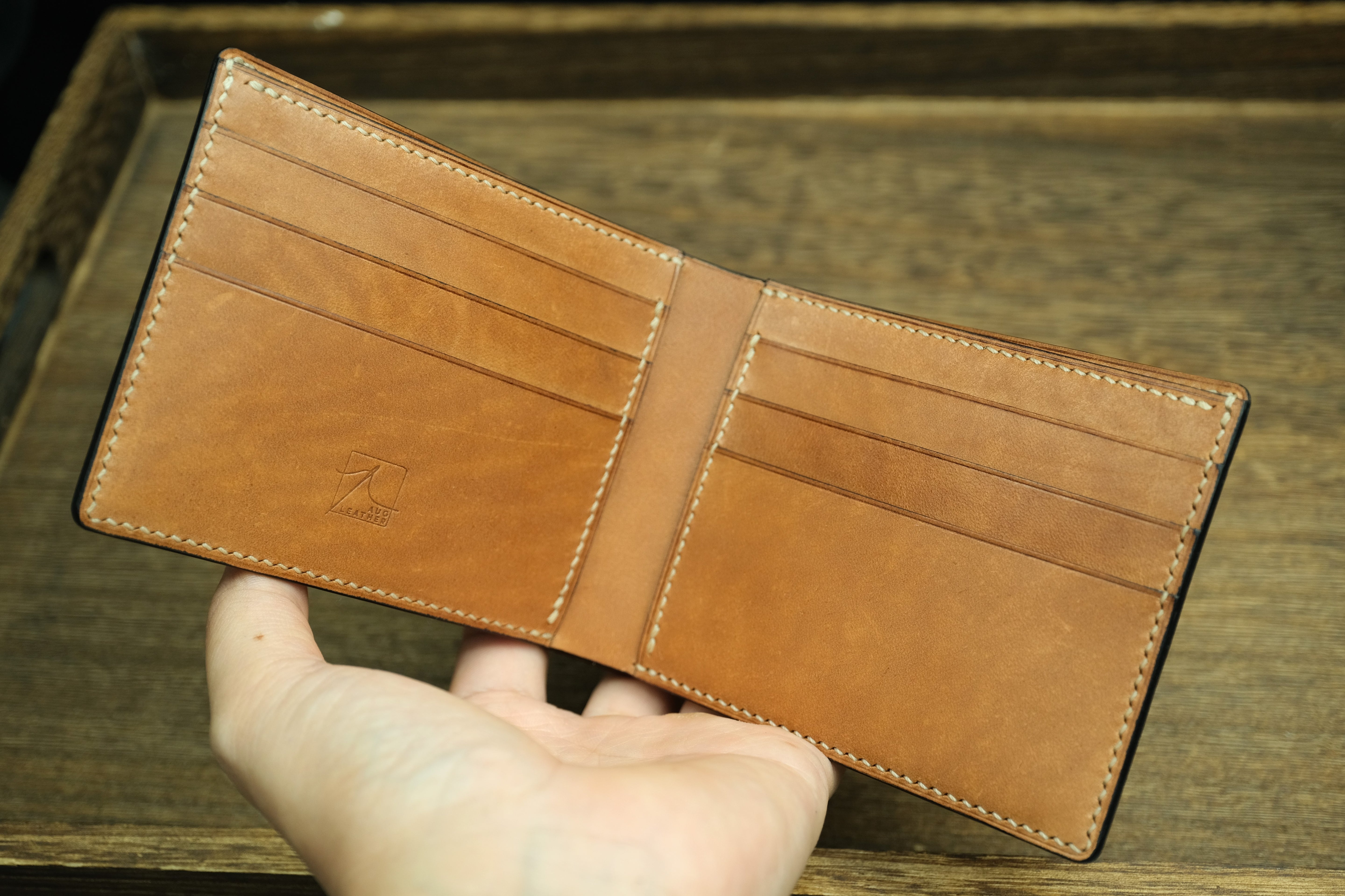 Men’s Bifold Wallet, Horween Shell Cordovan Leather