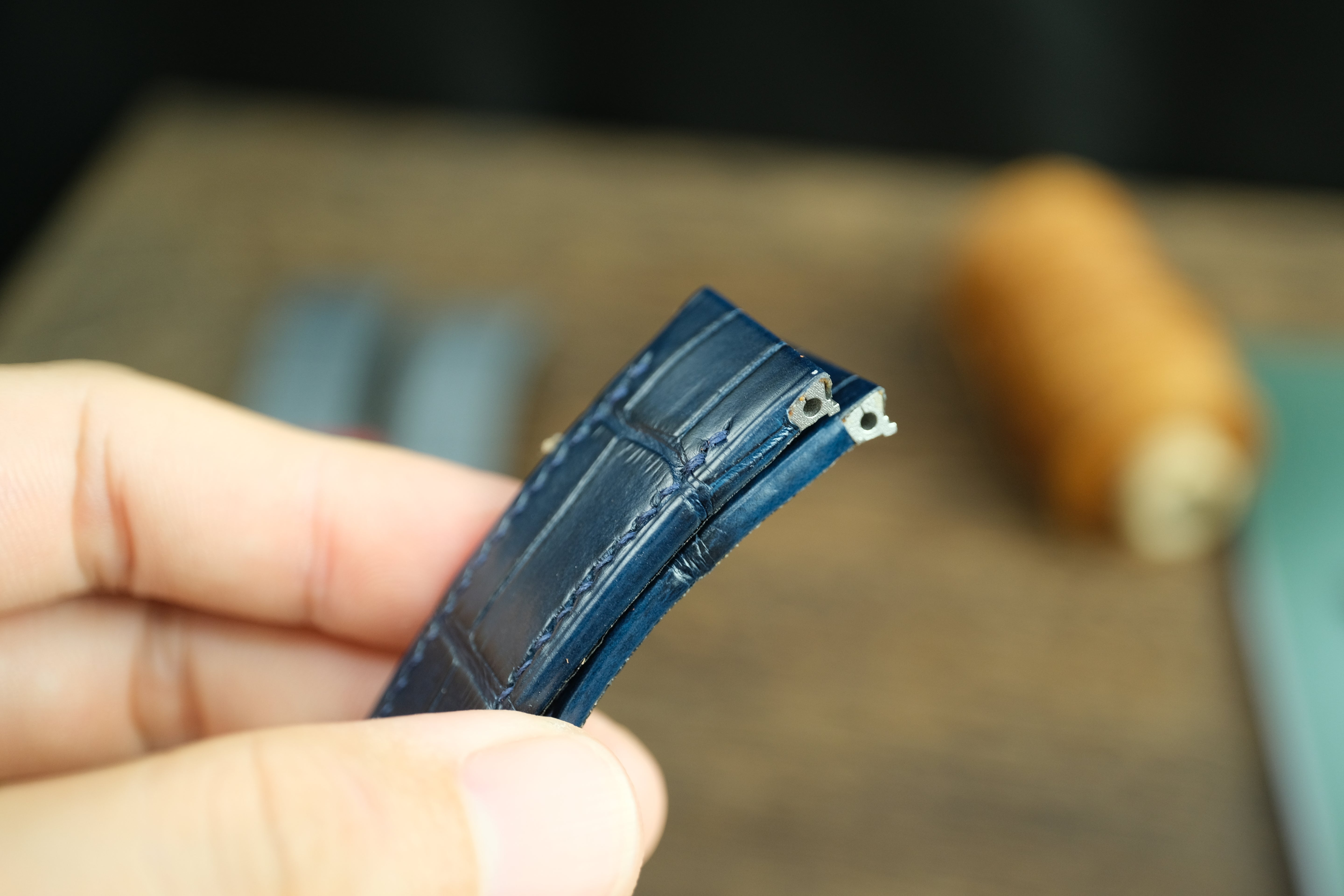 Genuine Alligator Leather Strap for Cartier Santos Dumont