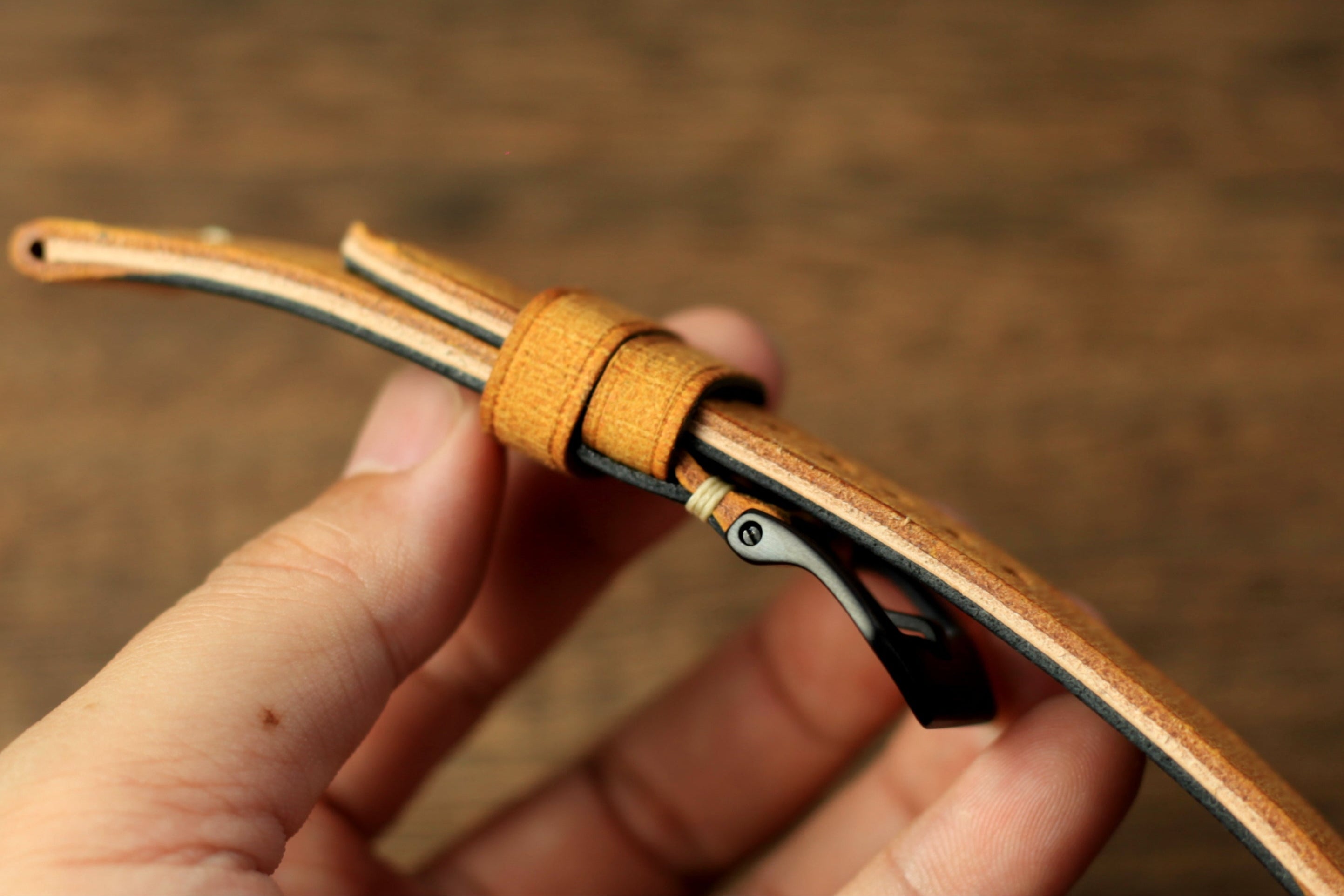 Handmade Babele Yellow Leather Panerai Watch Strap