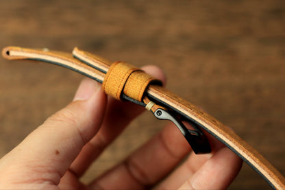 Handmade Babele Yellow Leather Panerai Watch Strap