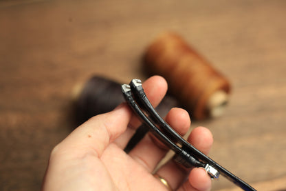 Black Alligator Leather Santos De Cartier Watch Strap