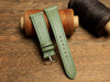 Chervè Olive Green Handmde Watch Strap , Quick release