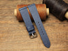 Taiga Dark Blue Watch Strap Less Stitching, Quick release