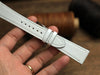 Chervè White Handmde Watch Strap , Quick release