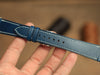 Buttero Blue Leather Handmade Watch Strap, Quick Release Spring Bar