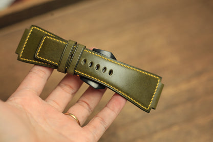 Olive Shell Cordovan Strap for Bell & Ross BR03-92