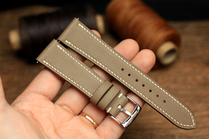 Swift Etoupe Leather Quick Release Watch Strap