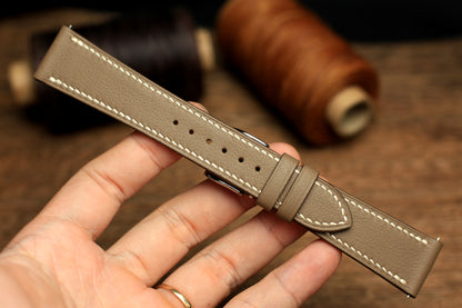 Swift Etoupe Leather Quick Release Watch Strap