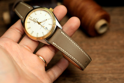 Swift Etoupe Leather Quick Release Watch Strap