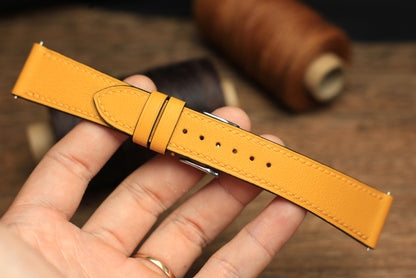 Swift Yellow Stone Leather Quick Release Watch Strap