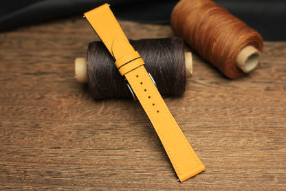 Swift Yellow Stone Leather Quick Release Watch Strap