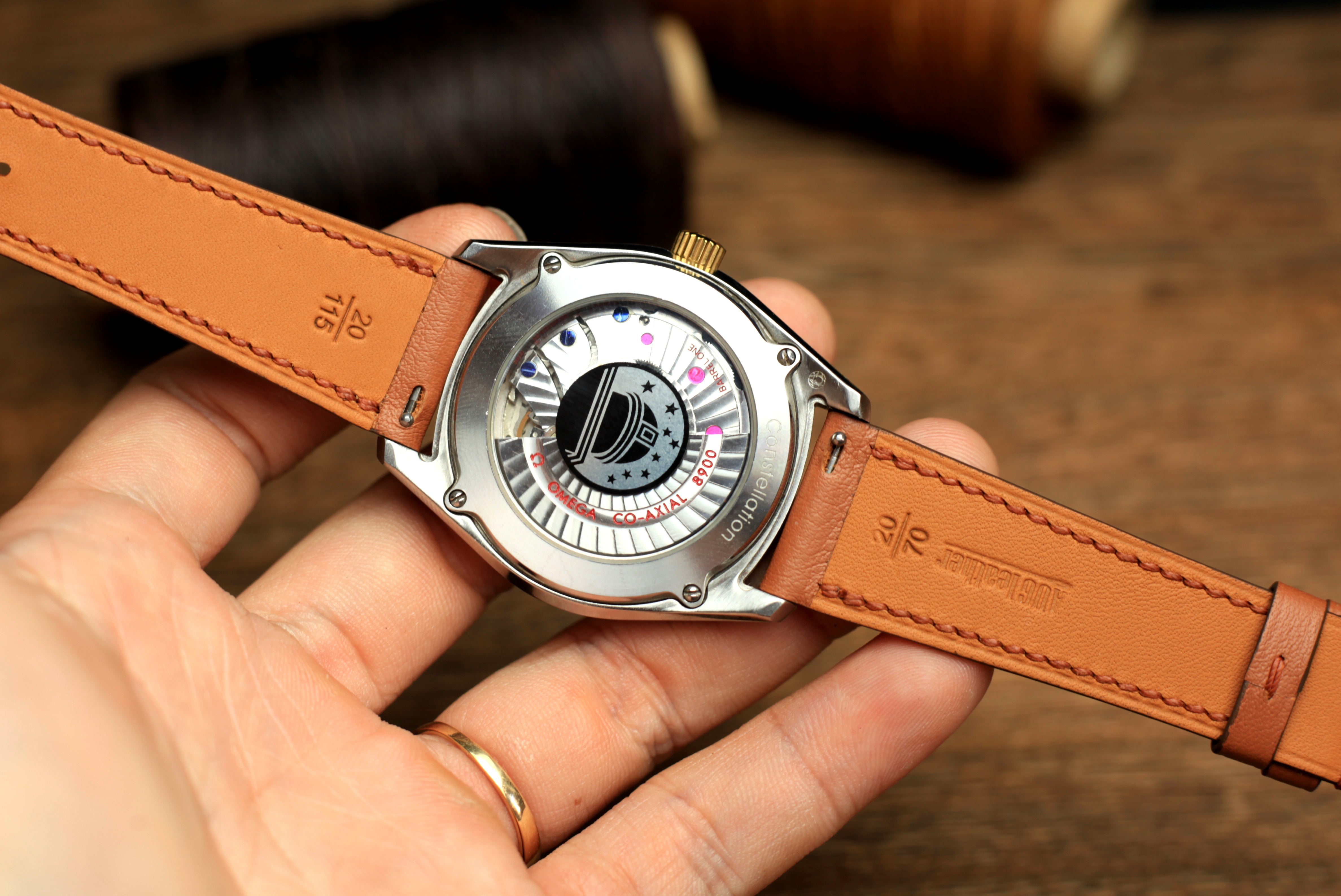 Swift Brown Leather Quick Release Watch Strap