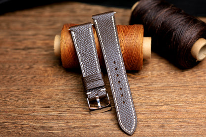 Dark Brown Epsom Leather Watch Strap
