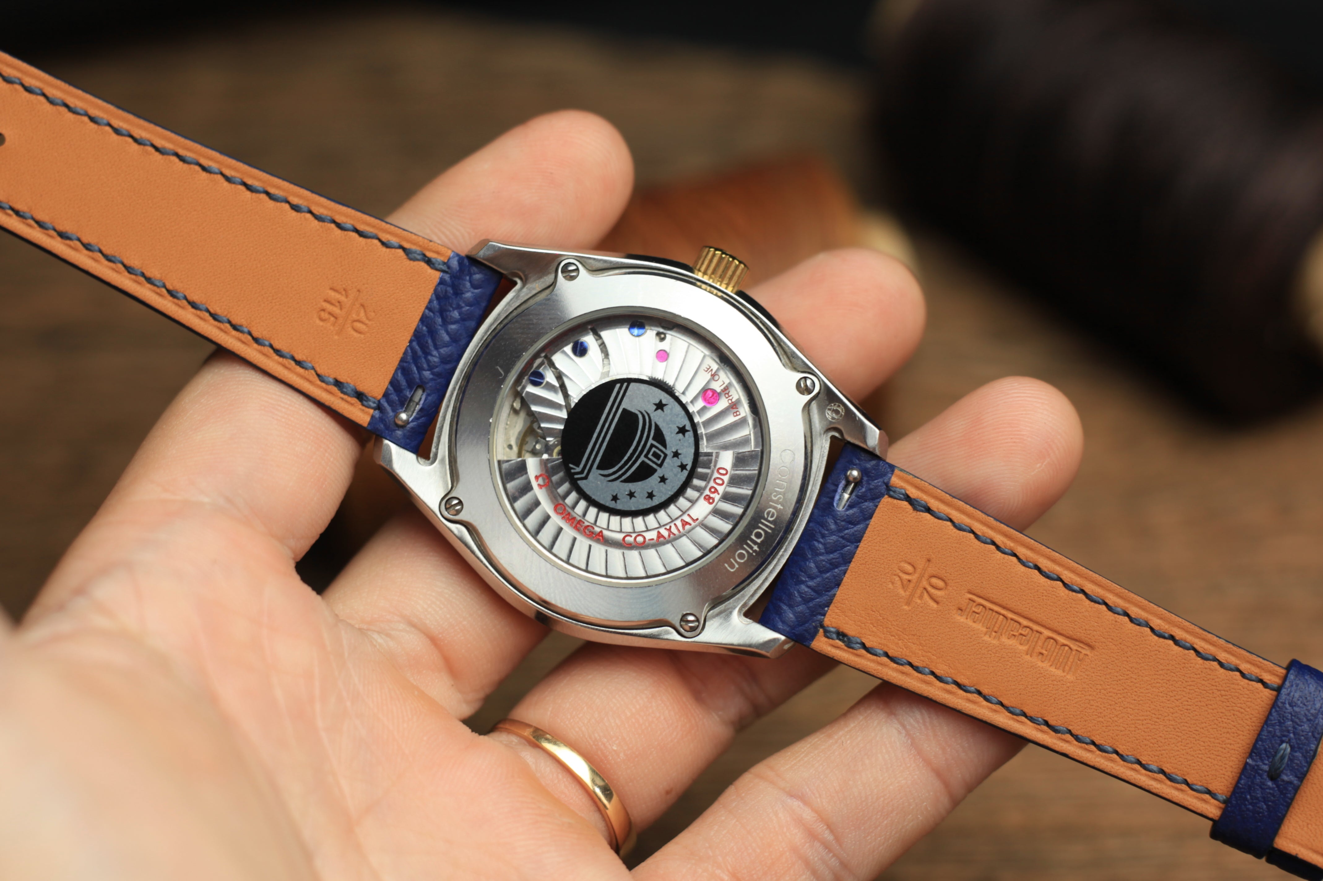 Dark Brown Epsom Leather Watch Strap