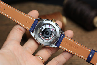 Blue Epsom Leather Handmade Watch Strap