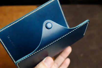 Navy Blue Buttero Passport Holder