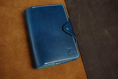 Navy Blue Buttero Passport Holder