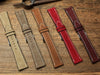 Nubuck Leather Watch Strap Dark Brown Color, Quick Release