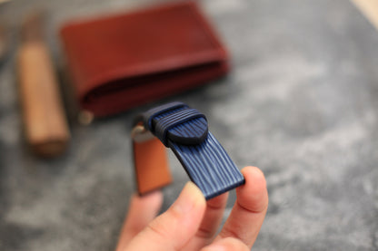 Panerai Watch Band Handmade, Epi Dark Blue Leather