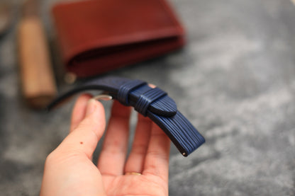Panerai Watch Band Handmade, Epi Dark Blue Leather